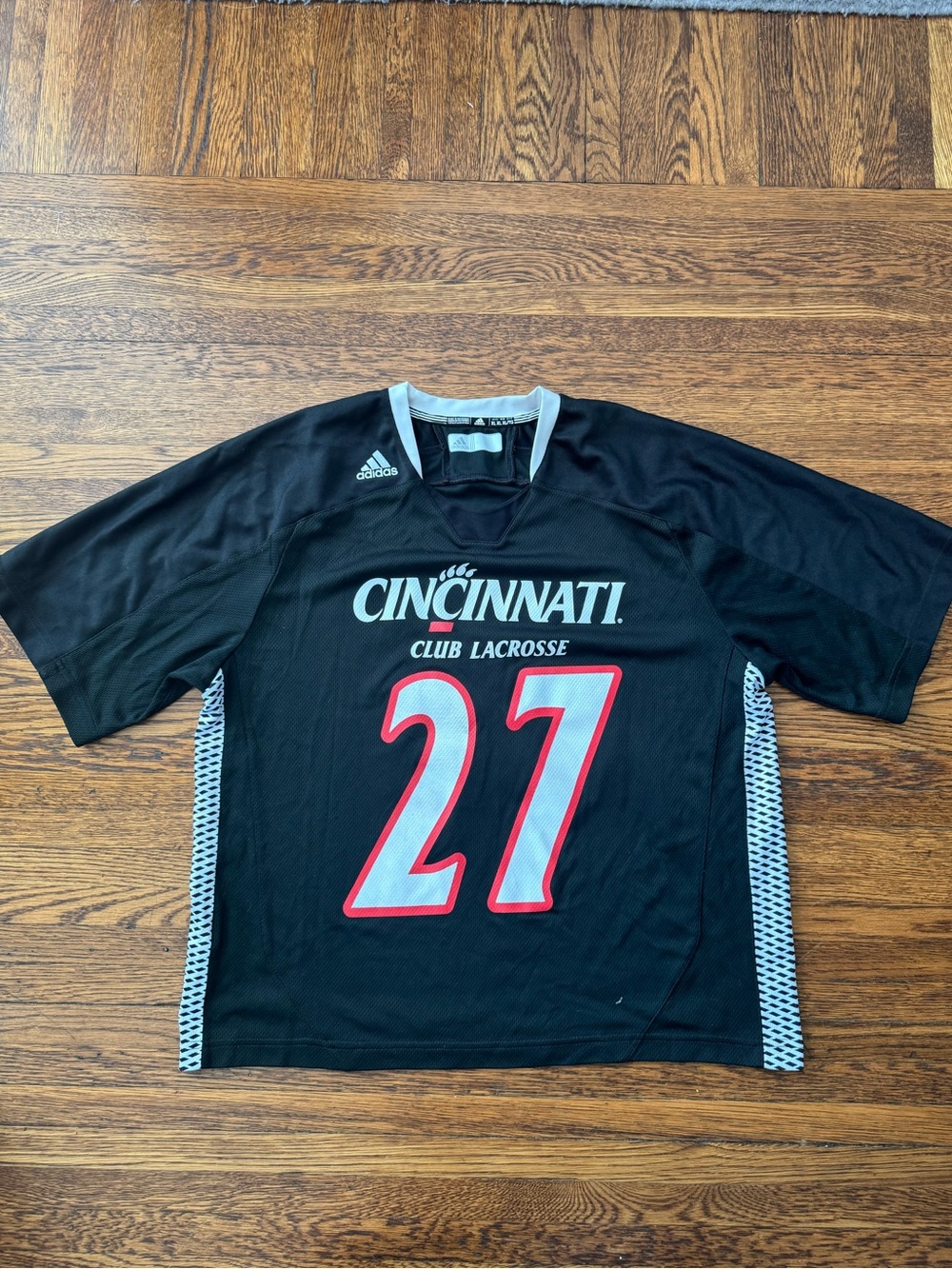 Authentic UNIVERSITY OF CINCINNATI Adidas Cincinnati Club Lacrosse JERSEY